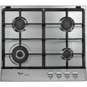 Whirlpool - Built In Exlium Gas Hob 60cm Cast Iron Stainless Steel - AKR 333/IXL