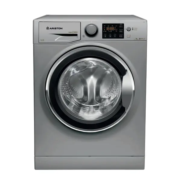 ARISTON - Front Loading Digital Washing Machine 9 KG Silver - RPG9447SXEX