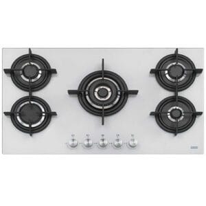 FRANKE - Built In Gas Hob 5 Burners Silver - FHCR 905 4G TC HE XA C