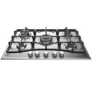 ARISTON - Gas Built In Hob 5 Burners Full Safety 75cm Stainless Steel - PCN 751 T/IX/A